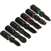 Klein Tools 32796 Pro Impact Driver Bits, Assorted Nut Drivers, Impact Bit Sizes 7-Pack