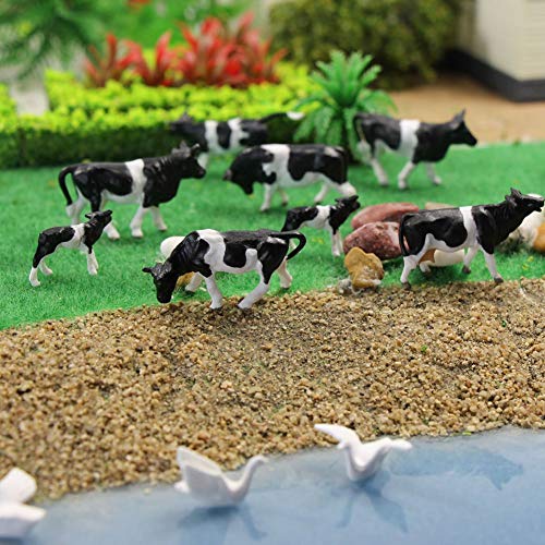 36Stk. Verschiede Kühe Rinder Figuren Bunt Tierfiguren Spur H0 1:87 Bauernhof Dekor Modellbau zubehör – Bild 5