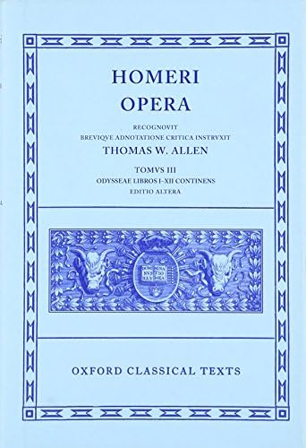 Amazon.com: The Odyssey, Books 13-24 (Oxford Classical Texts