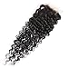 Longqi Brazilian Deep Wave 4X4 Free Part Lace Closure Unprocessed 100% Virgin Human Hair Extensions Natural Color