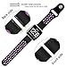 Wepro Bands Compatible with Fitbit Versa SmartWatch, Watch Silicone Replacement Band for Women Men Kids, Small, Black on Plum