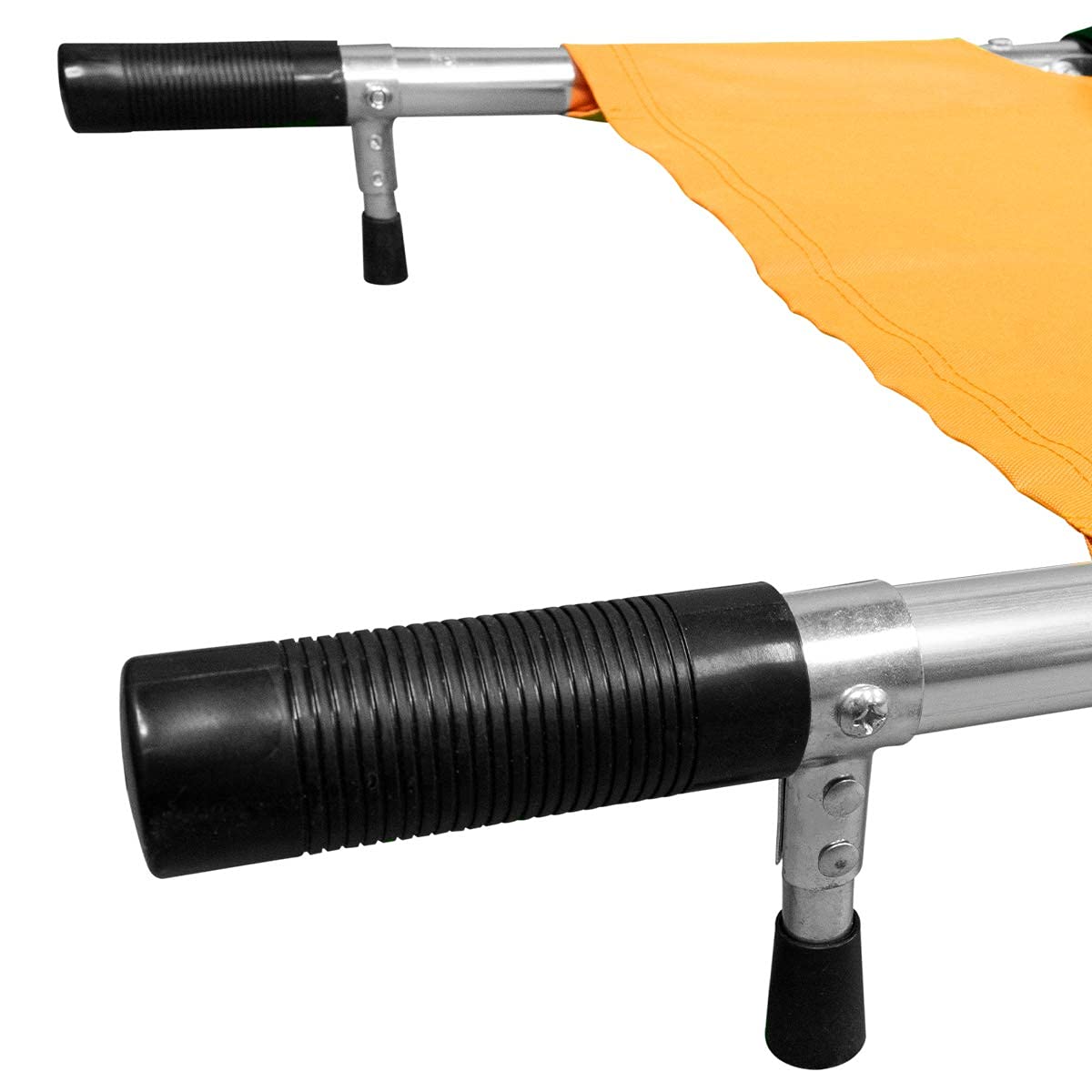 LINE2design Fold Stretcher with Handles Waterproof Aluminum Rescue Back Stretcher - Emergency Medical Portable Travel Size Patient Transport Stretcher EMT Backboard Medical Stretcher - Orange
