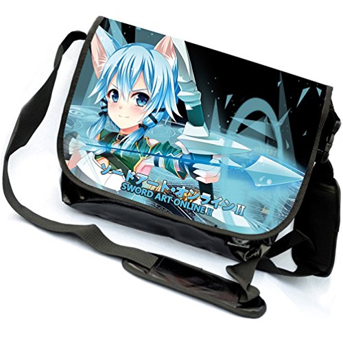 Siawasey Sword Art Online Anime SAO Kirito Cartoon Messenger Bag Shoulder Bag