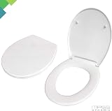 Mass Dynamic Soft Close Toilet Seat White Oval 450x370 Top Fix Hinges view 6
