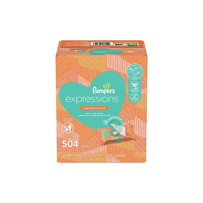 Pampers Baby Wipes Multi-Use Clean Breeze 9X Pop-Top Packs 504 Count