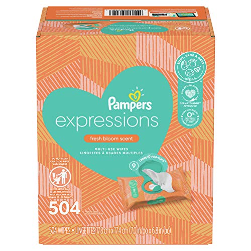 Pampers Baby Wipes Multi-Use Clean Breeze 9X Pop-Top Packs 504 Count