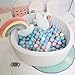 Wonder Space Deluxe Kids Round Ball Pit, Premium Handmade Kiddie Balls Pool, Soft Indoor Outdoor Nursery Baby Playpen, Ideal Gift Play Toy for Children Toddler Infant Boys and Girls (Off-White)
