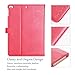 ProCase for iPad 9.7 Inch iPad 6th/5th Generation Case 2018 2017/iPad Air 2/Air 1 Case, Premium Leather Folio Corner Protection Multi-Angle Viewing Stand Cover with Front Pocket Pen Loop -Red
