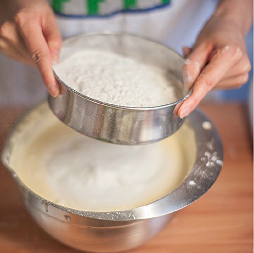 image for Gabkey Mesh Round Flour Powder Sugar Coco Chocolate Powder Dusting Sha