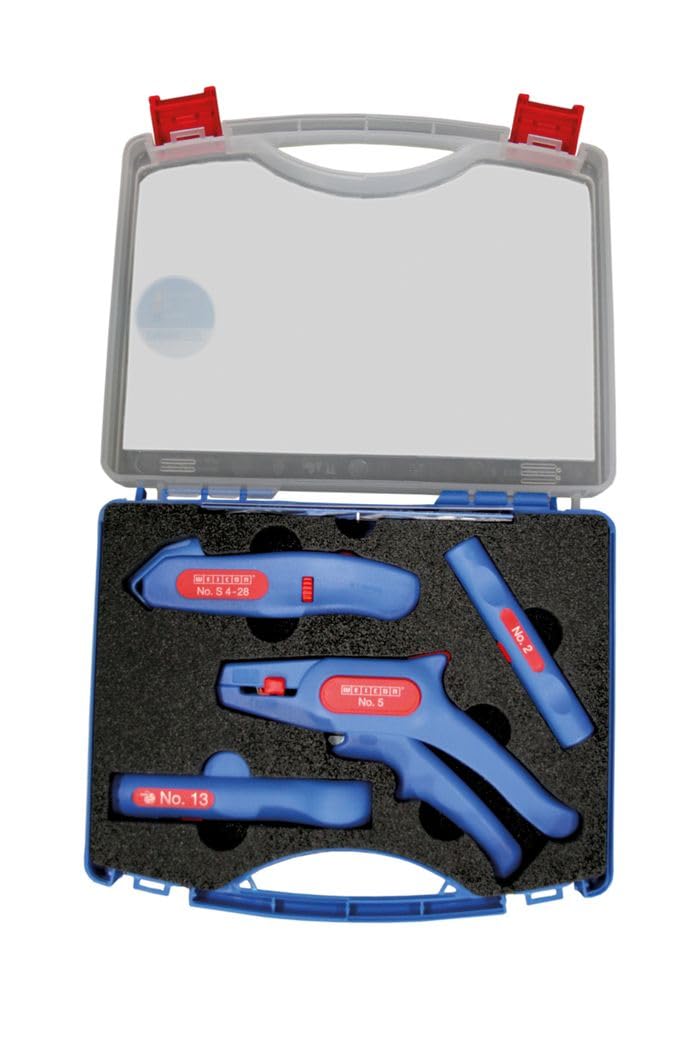 WEICON Tools Starter Set Pro, 4-piece Set for Electrical installations, DIY and Home Repairs, Made in Germany
