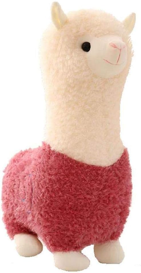 yerflew Alpaca Plush Toy, Kids Stuffed Toy Llama Doll, Children Soft Furball Vicuna Animal Toys Gift for Birthday