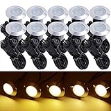 Yescom 10 x Deck Lights Decor Garden Mall Outdoor Romantic Beauty Step Stair Lamp Warm White IP65 Waterproof