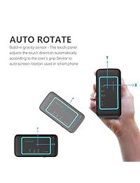 tnaive Mini teclado inalámbrico y mouse Combo, ajustable retroiluminada completo Panel Touchpad recargable mando a distancia para Android TV Box, Windows, Linux, Mac, HTPC, IPTV, PC, Raspberry Pi 3