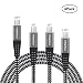 [4Pack] Micro USB Cable, POWRUI [3.3FT 6FT 6FT 10FT] Android Charger Cable, Nylon Braided Android Charger and Syncing Cord Charging for Samsung, Google, LG, and More Android Devices primary