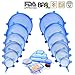 NEWBEA 12 Pack Silicone Stretch Lids, BPA-Free Silicone Food Covers, Reusable, Durable and Expandable to Fit Various Size and Shape of Containers,Microwave & Dishwasher Safe