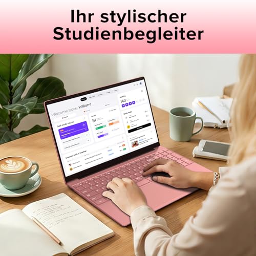 Trygood Laptop 15.6 Inch 8GB RAM 256GB SSD Notebook Full HD IPS Display Rose Gold Backlit Keyboard Fingerprint Unlock Dual Band WiFi HDMI USB 3.0 for School Study Home Office A