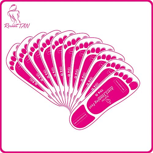 120 Pairs (240feets) (Macarons series) Pink Premium Spray Tan Feet Pads Protectors PRO Sunless Airbrush Spray Tanning Tent Foot Protection