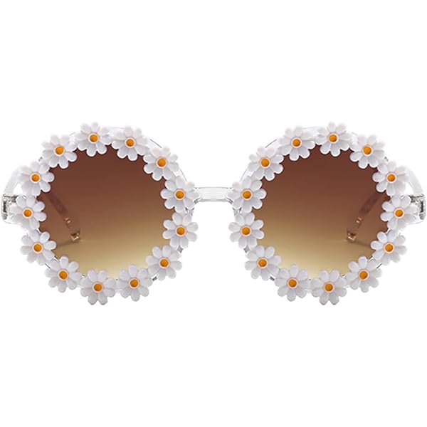 Amazon.com: Dunzy 6 Pack Daisy Flower Sunglasses for Women  display picture 1