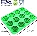 Palksky JUMBO SIZE 3D Silicone 12 Cavity Tree Mold & Christmas Tree mold Make xmas tree cake、chocolate、 Jello、shaped candles Christmas