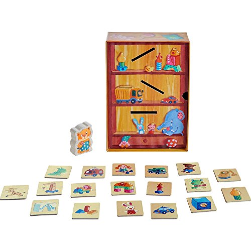 HABA Meine ersten Spiele: Wir räumen auf – Lernspiel ab 2 Jahren – Zuordnen von Gegenständen mit 3D-Spielregal – Für 1 bis 3 Spieler – 1303469001 – Bild 4