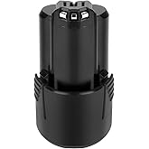 Hanaix 10.8V-12V 3.0Ah Li-ion Battery Compatible with Bosch BAT411 BAT412 BAT413 BAT414 BAT411A BAT412A BAT413A D-70745 26073