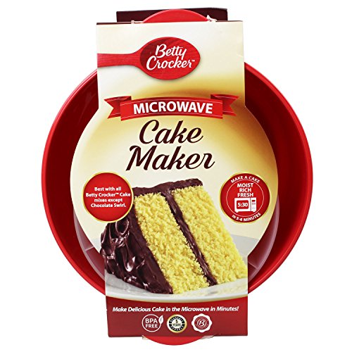 Betty Crocker Microwave Cake Maker, Plastic, Red Pricepulse