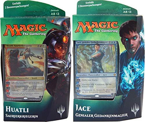 Ixalan - Planeswalker Deck deutsch - MtG Magic the Gathering, Deck:Deck Set (Jace + Huatli)