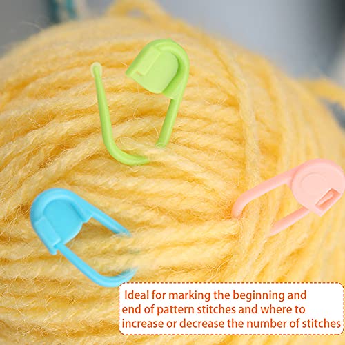 18 PCS Knitting Stitch Holders,6 Sizes Yarn Stitch Holder Set for