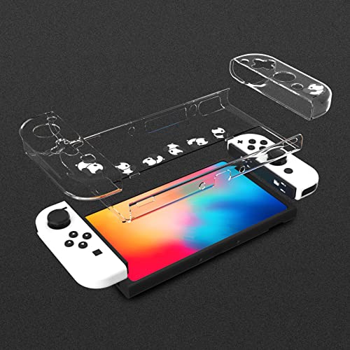 Protective Case for Switch OLED, Switch OLED Clear Cover Case with