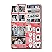 BTS Stickers Set 16 Pcs, Love Yourself Sticker Set with 1 Kpop Mask Free