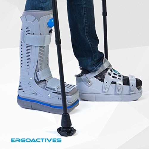 Ergoactives A023 XL Shoebaum Air Cam Walker Fracture Boot &amp; Level Up Height Balancer44; Extra Large - 12 - 16