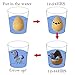 Jofan 12 Pack Medium Size Unicorn Hatching Growing Easter Eggs with Unicorn Figures Inside for Kids Easter Basket Stuffers Easter Egg Fillers Gifts Toys