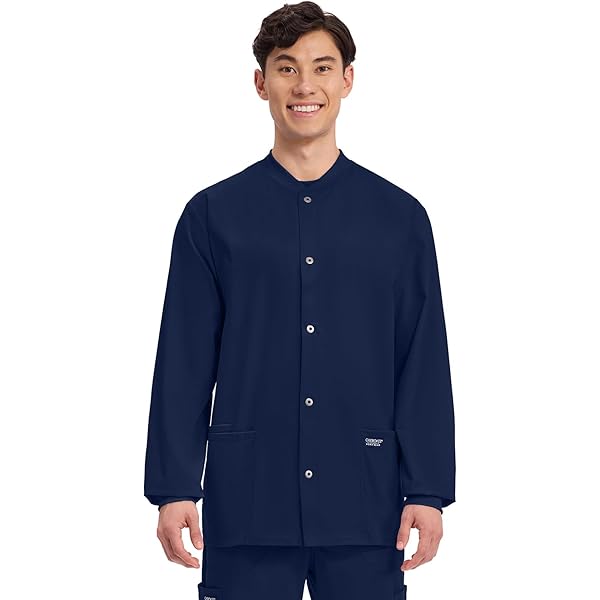 Amazon.com: Cherokee Men Warm Up Scrubs Jacket Workwear