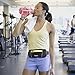 FREETOO Running Belt, Running Waist Pack Bounce Free Waist Pouch Exercise Workout Belt for Women&Men, Ideal for Apple iPhone 8/7/6s/6 (Black&Green) (Slim)