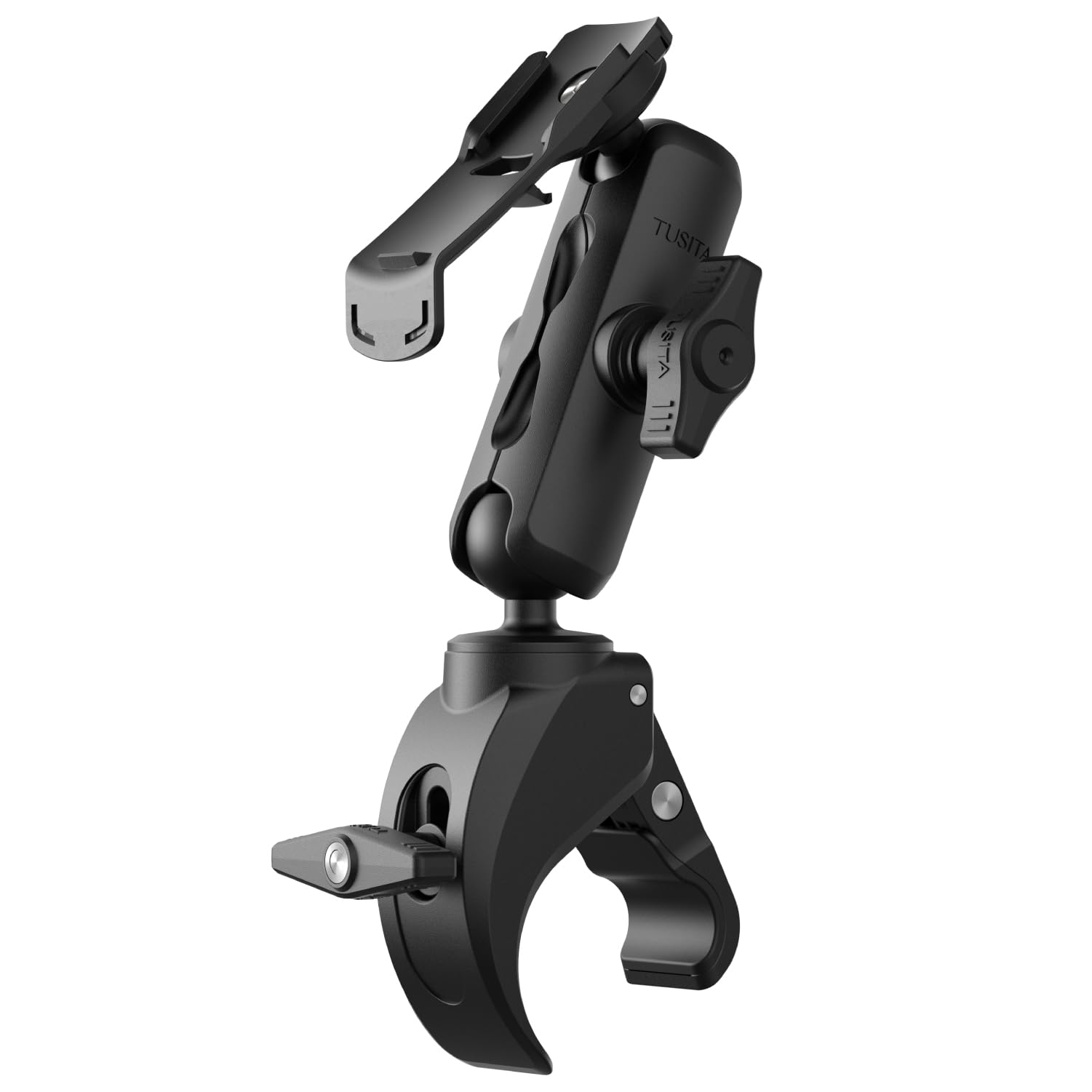 TUSITA Motorcycle ATV/UTV Mount Compatible with Garmin Handheld GPS - Claw Clamp Base, Medium Arm