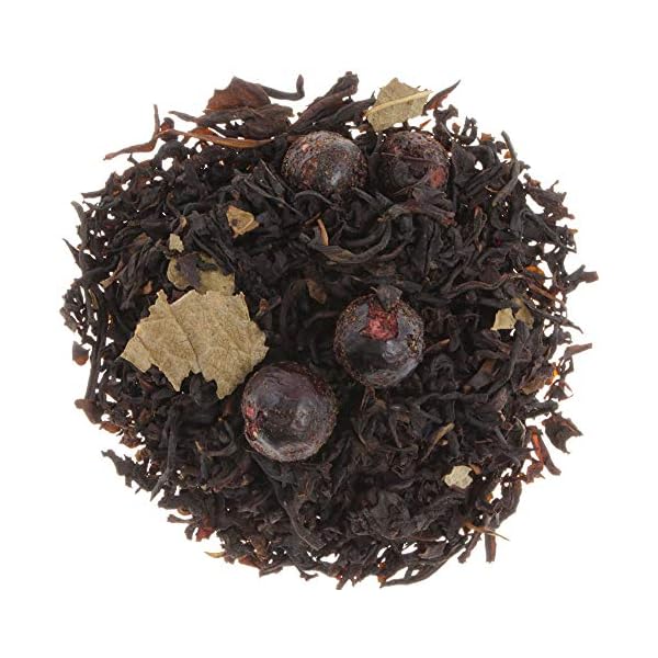 AURESA Schwarztee Königlicher Cassis im Glas | Tee Mischung - 100g | Wiederverwendbare Glasflasche mit Korkverschluss – Bild 3