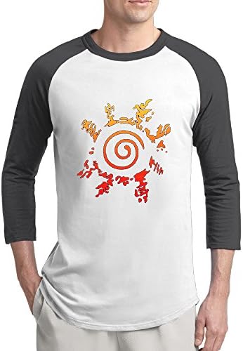 Men's Shirt Naruto Logo Design Two Color Style Tee