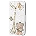 For ZTE Maven Z812 Case,JANDM Luxury 3D Bling Crystal Rhinestone Wallet Leather Purse Flip Card Pouch Stand Cover Case For ZTE Maven Z812 (Bear)