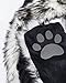 iHeartRaves Husky Animal Hood, Hat, Scarf and Paw Mittens Furry Hoodie