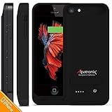 Alpatronix BX120/121 2400mAh Slim Rechargeable Protective External Portable Battery Case for iPhone 5, iPhone 5S & iPhone SE Juice Bank Power Pack Extended Charging Cover [MFi Certified] - Black