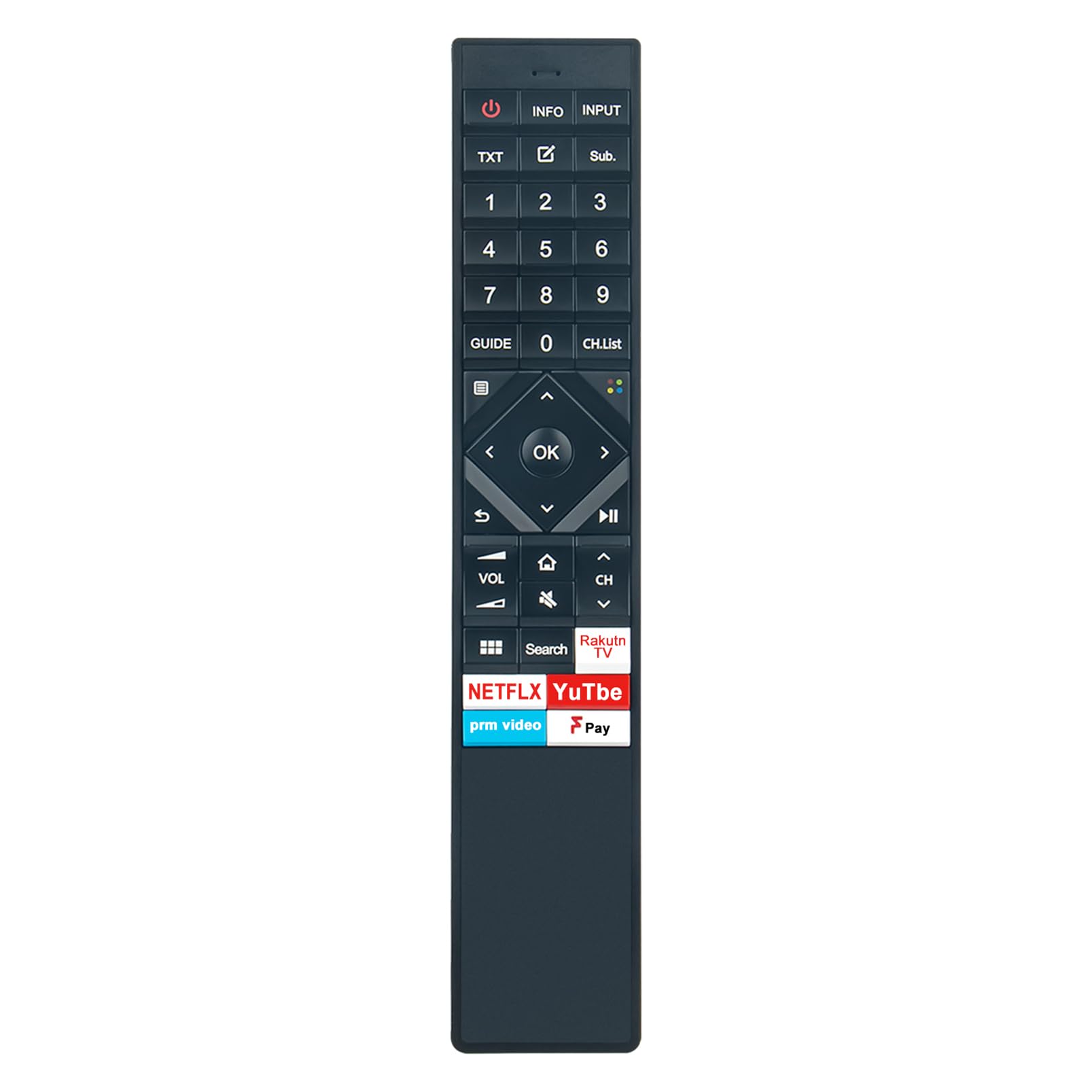 ALLIMITY ERF6B62H Replace Remote Control fit for Hisense ULED TV A190422 H55U8B H65U8B U8B HE55A8000KWTSG H55O8BUK H65U8BUK H55U8BUK