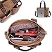 ToLFE Women Top Handle Satchel Handbags Tote Purse Shoulder Bag (Black)