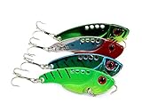Hengjia 8pcs 5.5cm 11g hard metal vib fishing lures wobbler pike carp trout perch catfish fishing baits