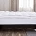 puredown® Premium White Goose Overfilled Bed Topper 100% Cotton Fabric Mattress Pad, King, Alternative and Feather