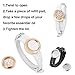 Maromalife 2Pcs Essential Oil Diffuser Bracelet, Stainless Steel Aromatherapy Locket, Adjustable Leather Band, 20 Refill Pads, Gift Set-Silver & Rose Gold Bracelets