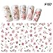 Elaco 1Pcs Women Nail Art Nial Sticker Halloween Designs Girl Beauty Nail Tools (C)
