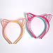 eBoot Cat Ear Headbands Plastic Cat Hairband Cat Bow Hairbands Makeup Party Headwear for Women Girls, Multicolor, 10 Pieces