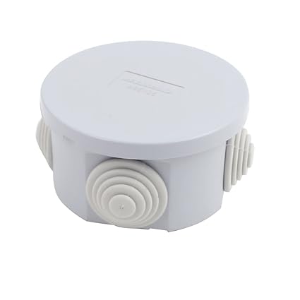 Buy Generic Gray Abs Ip55 Dustproof Ip65 Enclosure Round Shape Junction Box 65mm X 35mm Online At Low Prices In India Amazon In