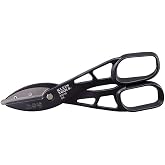 Klein Tools 89556 Metal Cutter, Tin Snips Cut Tin, Copper, Aluminum, Vinyl, Steel and Stainless Steel, 12-Inch