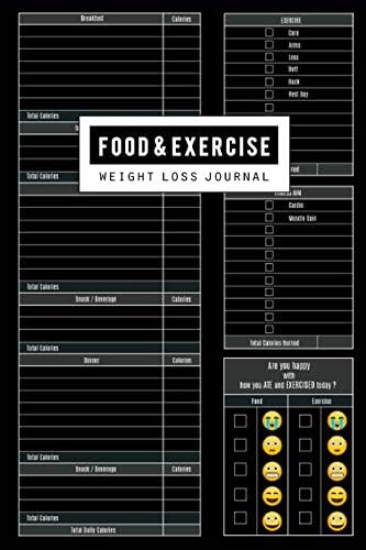 Food and Exercise Journal: Fitness Planner, Workout Diet Diary, Health Exercise & Weight Loss Tracker, Healthy Body Exercise, Muscle Gain Training, Before and After Diary (12 Week / 90 Days) Paperback โ August 12, 2018